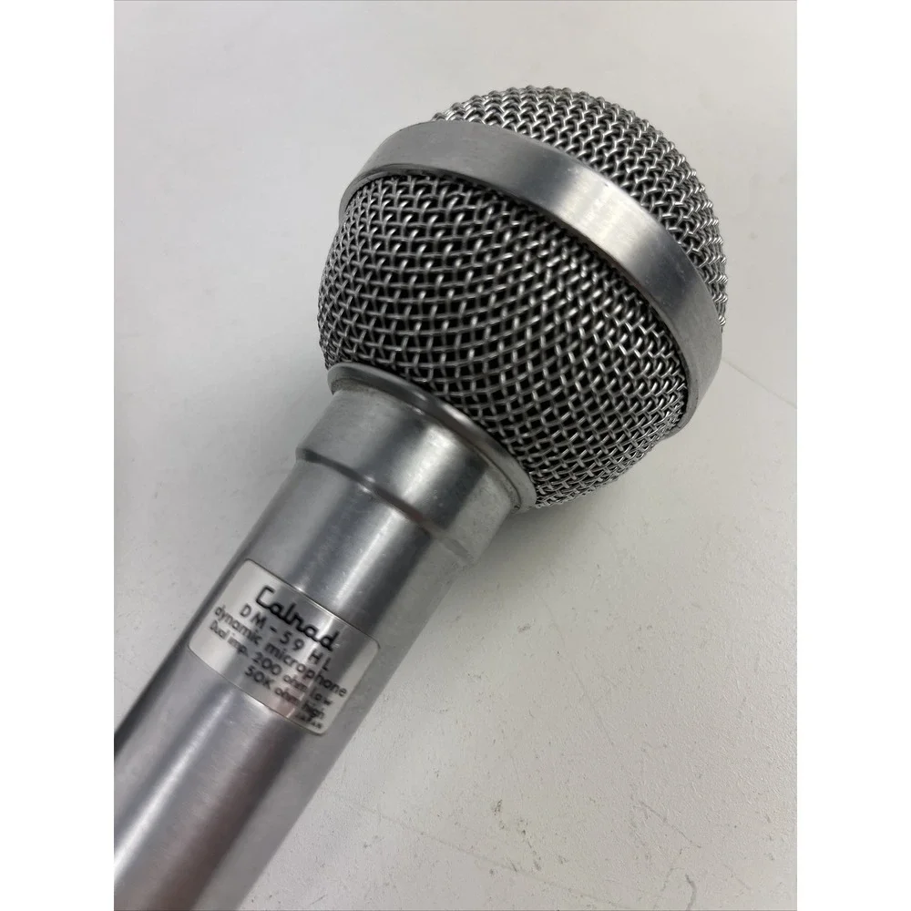 Calrad DM-59HL Vintage Dynamic‎ Microphone 200-50K Ohm Japan Working